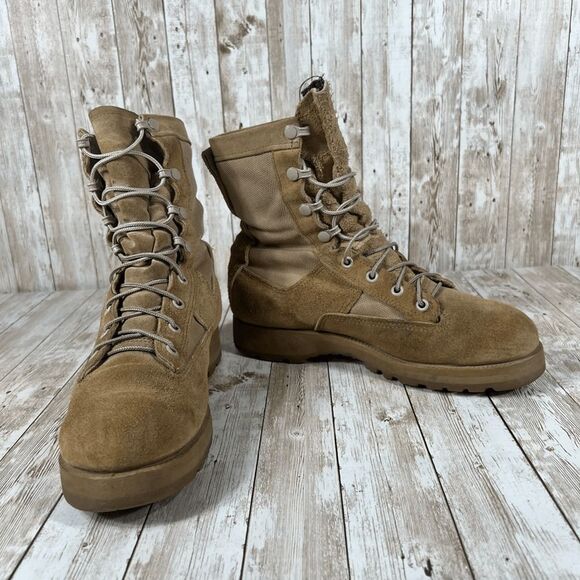 Belleville Goretex waterproof combat boot desert Tan Mens 6.5 Womens 8‎ wide - Picture 6 of 8
